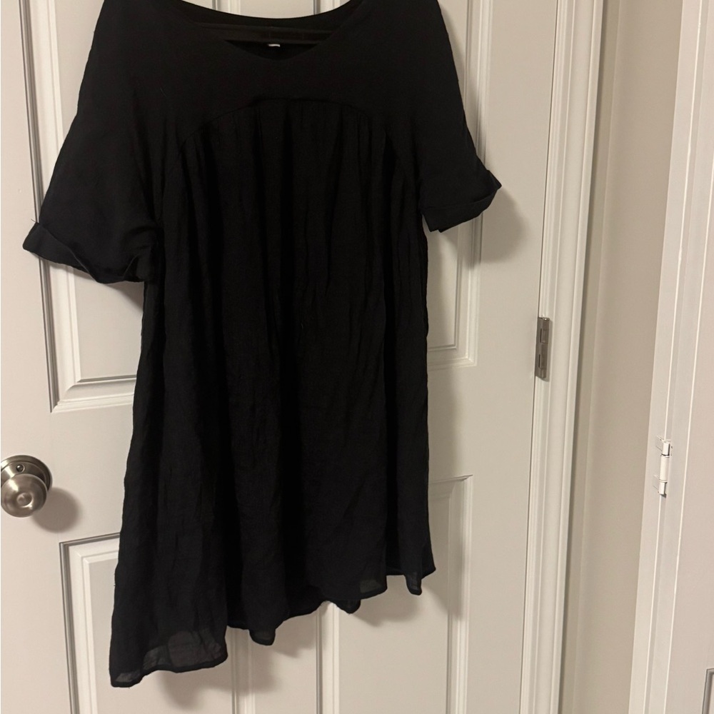 Black Dress With Lining. Loose fit and can be dressed up or worn more casually